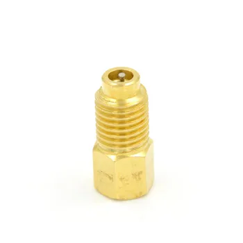 

New R12 To R134a Fitting Adapter Outter 1/2" ACME Inner 1/4'' SAE Male Tool Parts Gold Color 1PCS 10mm