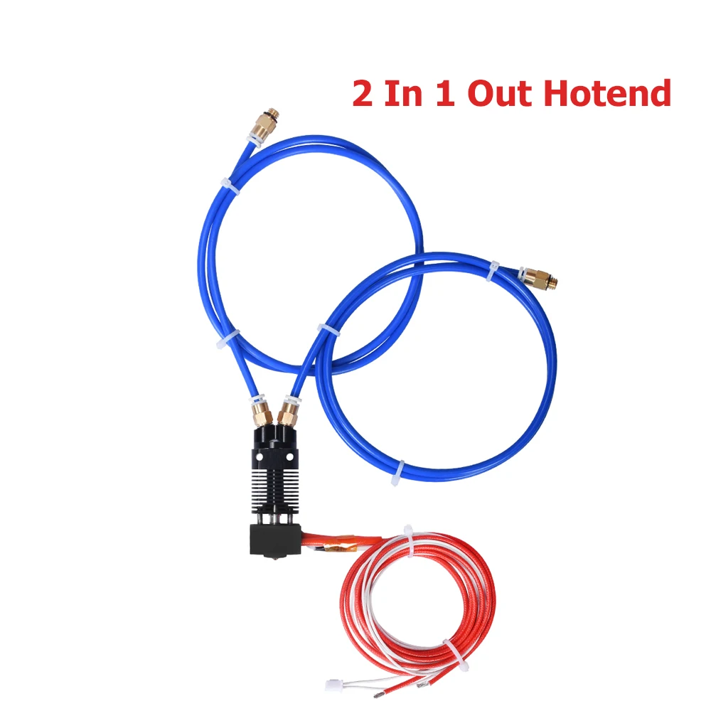 Обновленные части 2 в 1 из Hotend экструдер комплект 0,4 мм сопло 1,75 мм нити 12/24 В 40 Вт двойной цвет для CR10 Ender3 части 3d принтера
