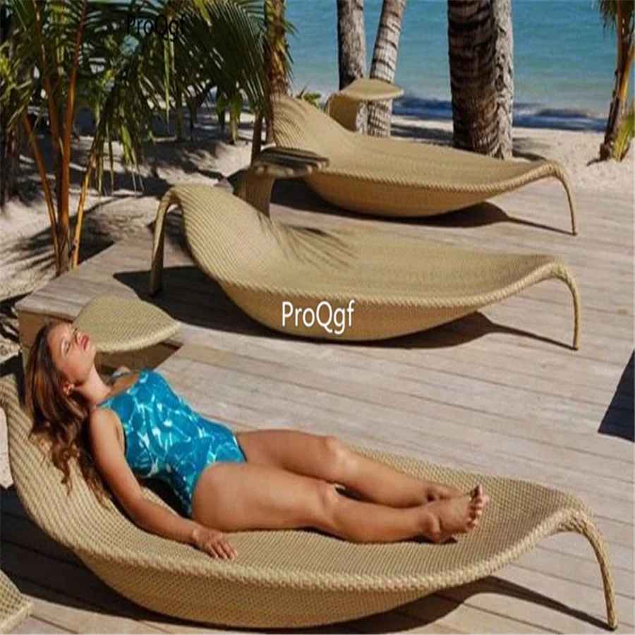 Ngryise 1Pcs A Set 190cm tree leaf shape rattan swimming pool sofa