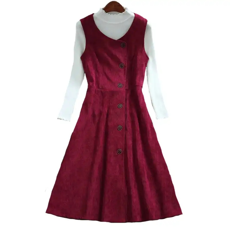 maroon sundress