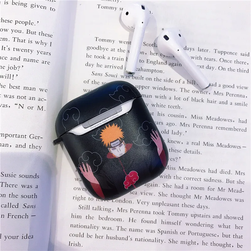 Боль Хината для AirPods Apple чехол японское аниме «Наруто» для наушников чехол s для переноски 1 2 Чехлы IMD из ТПУ с изображением чехол Аксессуары Защитная крышка