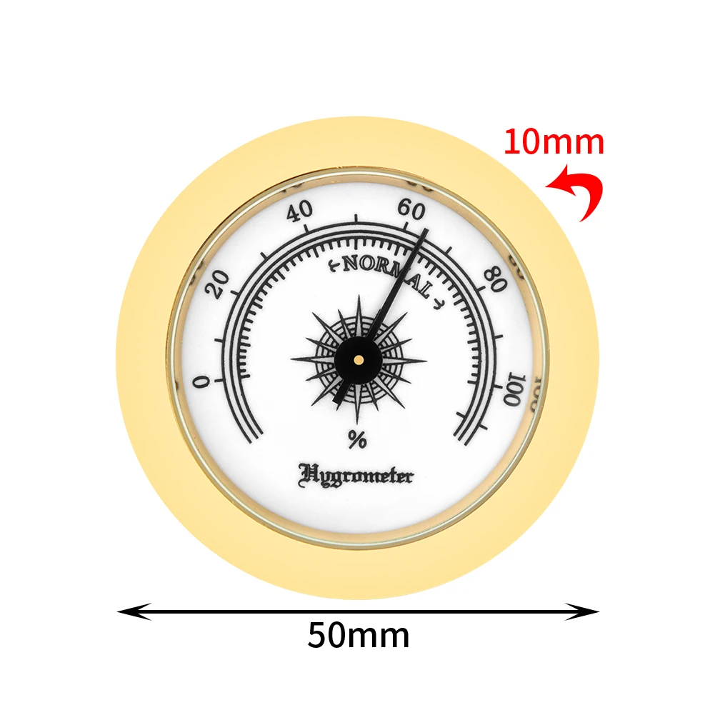 Cigar Hygrometer, Analog Cigar Humidor Hygrometer, Mechanical