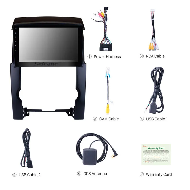 Best Seicane 10.1 inch  Touchscreen Android 9.0 Car Radio For KIA Sorento 2009 2010 2011 2012 GPS Auto Stereo Multimedia Player 2