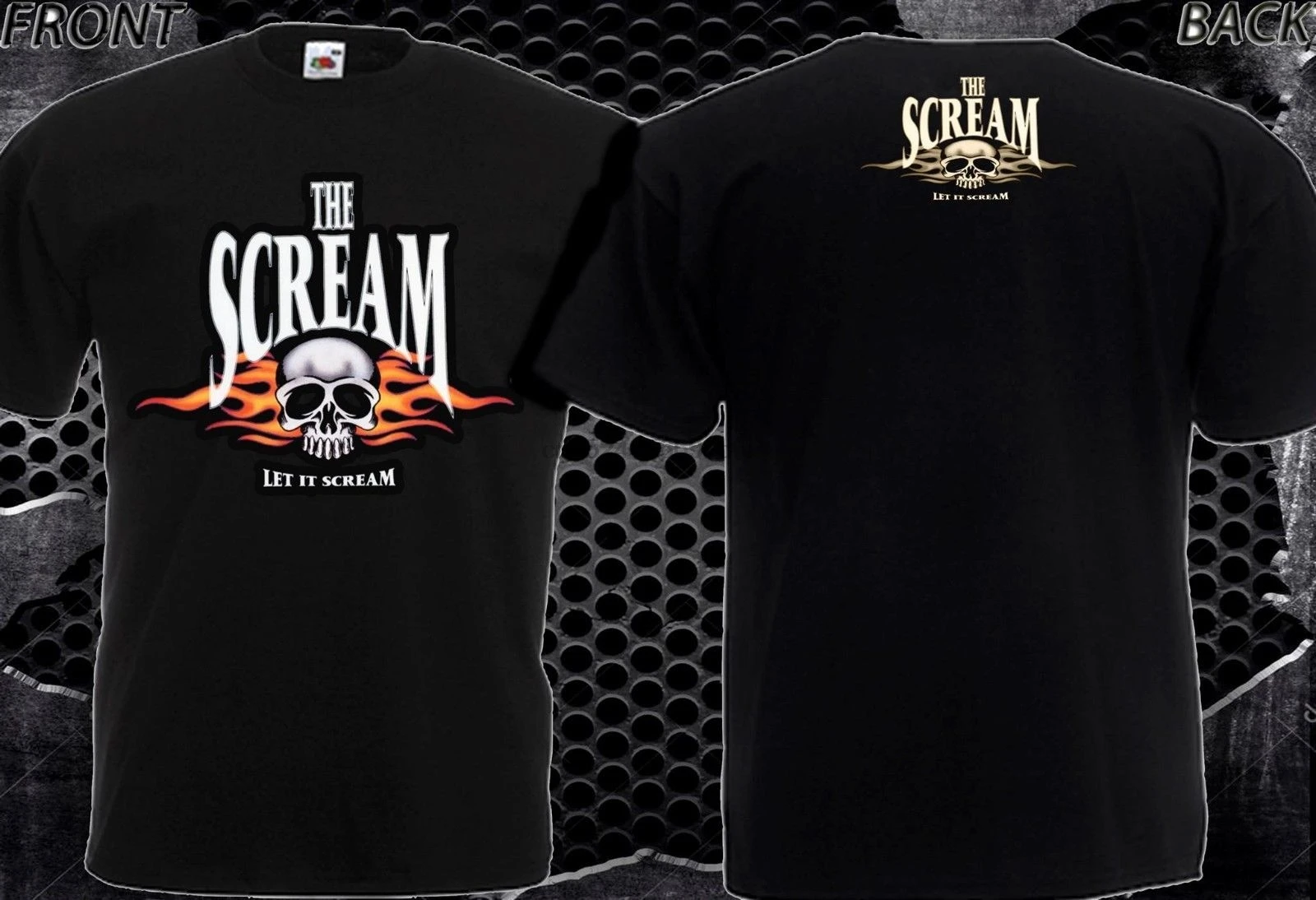 Крик LET IT Scream- Совершенно новая футболка MEN-DTG печатных SIZE-S 7XL | Мужская одежда