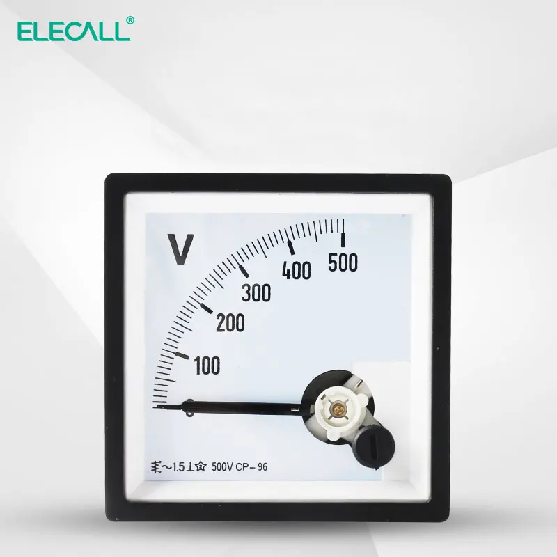 ELECALL CP-96 AC вольтметр аналоговый Панель механический Вольтметр Указатель 20v с алюминиевой крышкой, 50В 250v 300 v 500V