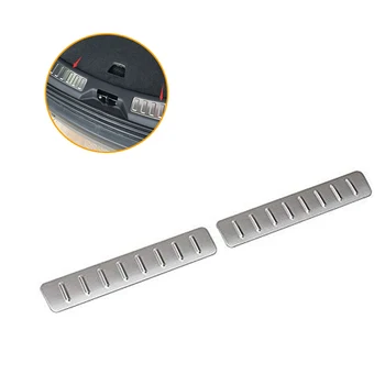 

2 Pcs Rear Bumper Door Sill Plate Cover Trim Fit Rear Rearguard for Land Rover Discovery Sport 2015 2016 2017 2018