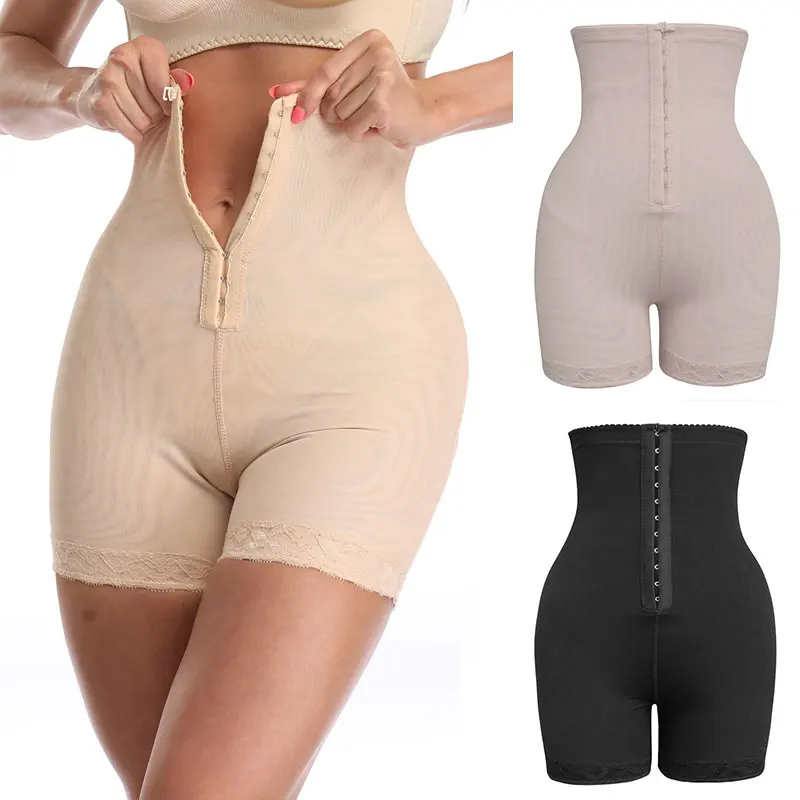 

1PC Large Size Black Workout Waist Trainer Corset Comfortable Butt lifter Tummy Control Elastic Soft Adjustable Skin Color