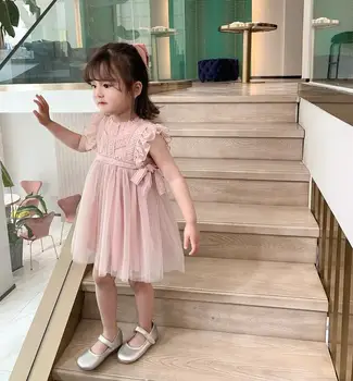

2020 new girls princess dress summer fashion girls vest dresses 1-6 years HO895