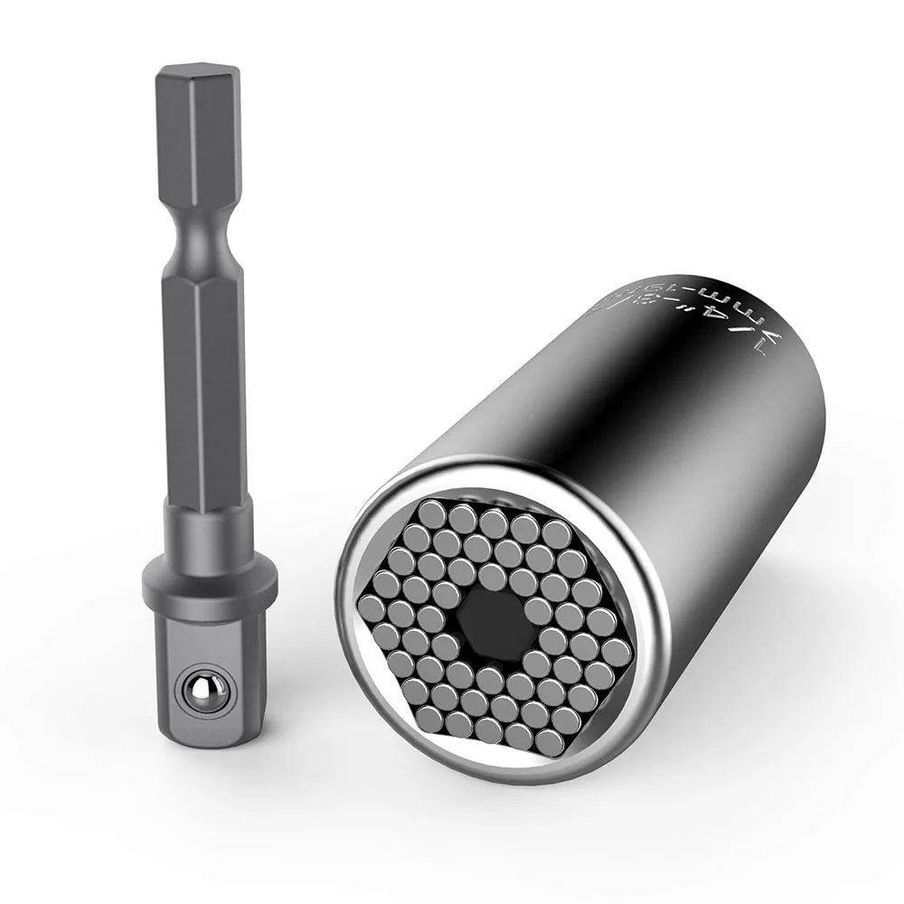 7mm-19mm Professional Repair Tools Gifts for Fathers Day Husband DIY Handyman Universal Socket Grip Adapter Universal Repair Tools Socket Set Ratchet Wrench Power Drill Adapter 1/4-3/4 7mm-19mm Professional Repair Tools Gifts for Fathers Day Husband DIY Handyman Universal Socket Grip Adapter Universal Repair Tools Socket Set Ratchet Wrench Power Drill Adapter 1/4-3/4