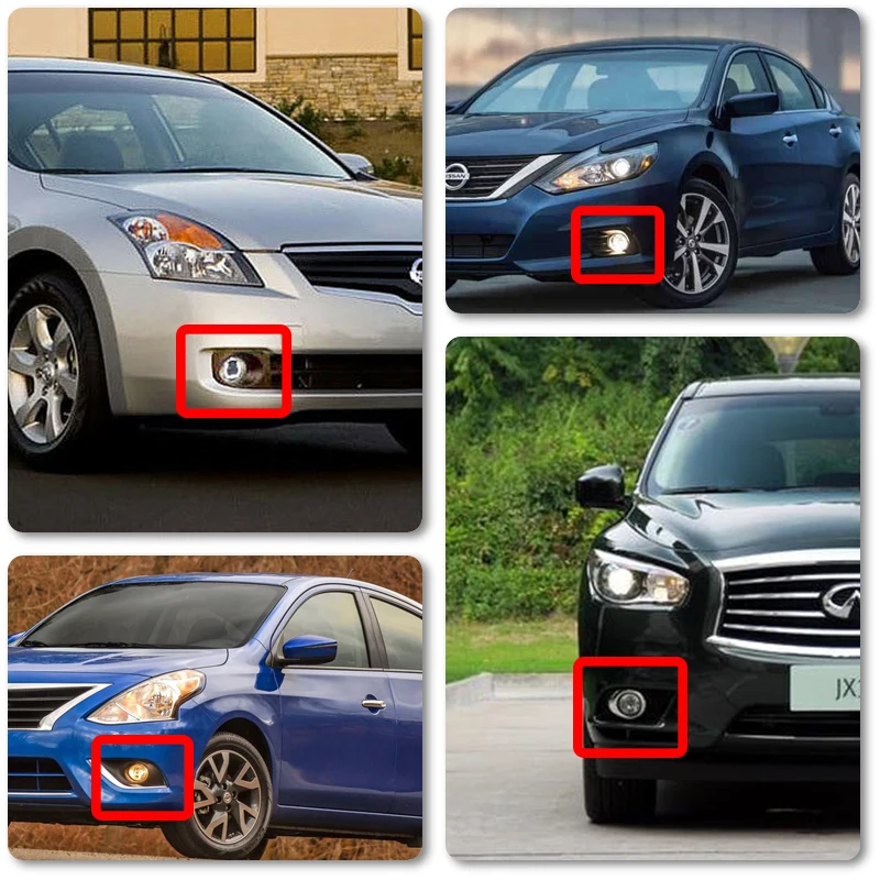 2x Белый DRL Halo Led передние противотуманные фары для Nissan Maxima Versa Altima Rogue X-Trail для Infiniti M34 M45 JX35 G37 Coupe