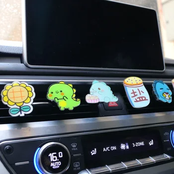 

Cartoon cute automobile AC outlet clip decoration Car Air Freshener Lady Perfumes Car Accessories