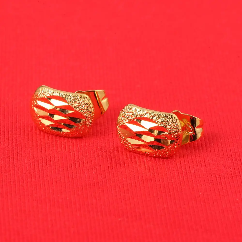 22K Gold Mini Huggie CZ Earrings (3.20G) - Queen of Hearts Jewelry