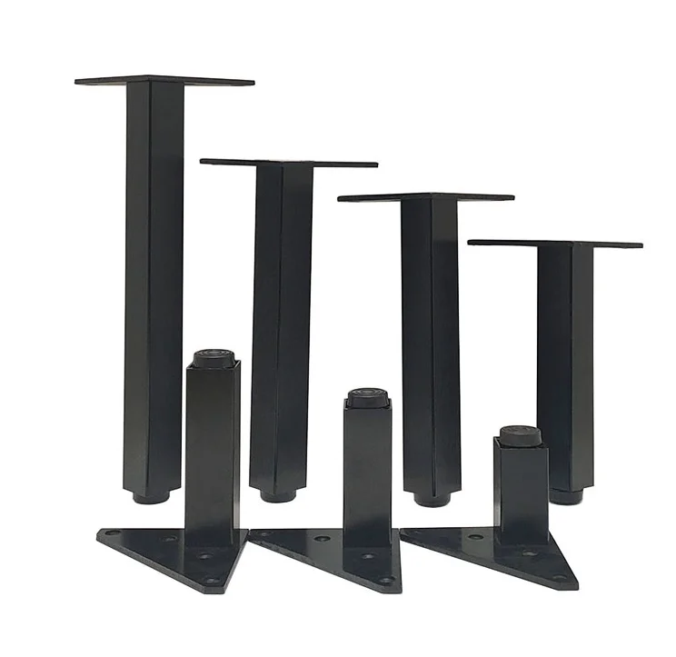 4PCS Adjustable Furniture Legs Metal Supporting Foot for Coffee Table Cabinet Chair Sofa Bed Furniture Hardware Feet Accessories