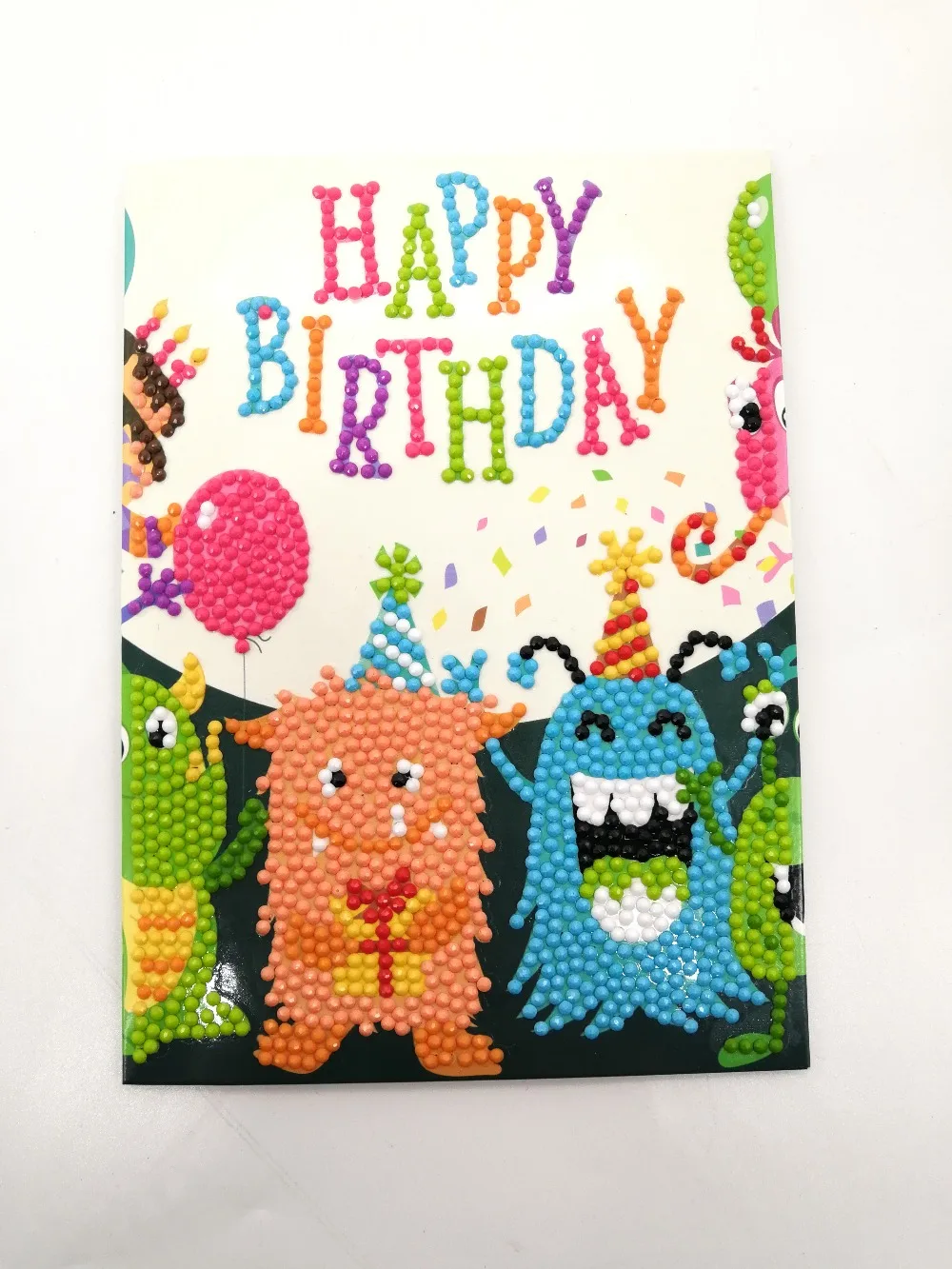 High Quality Diamond Painting Gift Card Happy Birthday Paper