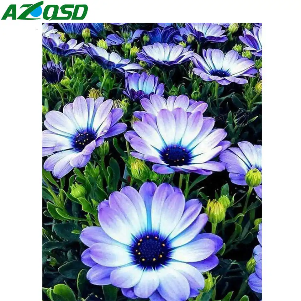 AZQSD алмазная вышивка маргаритка цветы крестиком мозаика рукоделие декор для дома