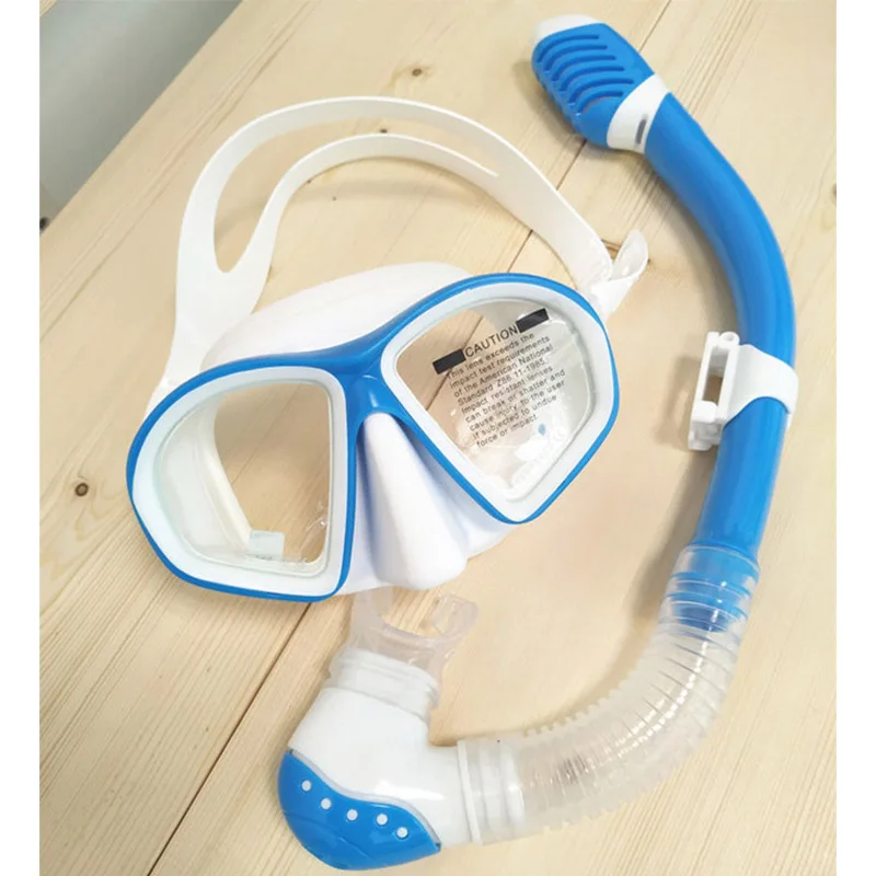 Kids Diving Swimming Mask Goggles Children Dry Snorkel Underwater Breathing Scuba Professional Swim Dive Equipment Anti Fog Mask