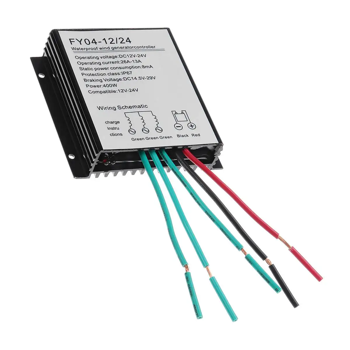DC 12 V/24 V 400W водонепроницаемый ветряной турбины ветряной Аккумулятор для генератора регулятор заряда Легкая установка генераторов энергии