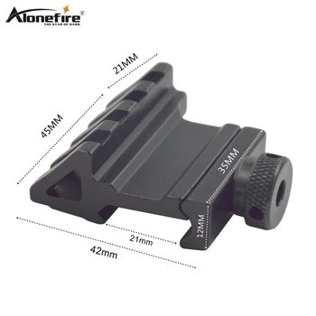 

Alonefrie Y25 21mm Rail 45 degrees Picatinny Weaver Adapter Air Airsoft Rifle Shot gun Tactical lights Laser Sight Scope mounts