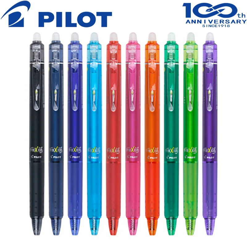 3 pcs/set Japan Pilot Color Erasable Gel Pen LFBK-23EF 0.5mm 10 Colors To Choose From Erasable Ink Stationary Supplies