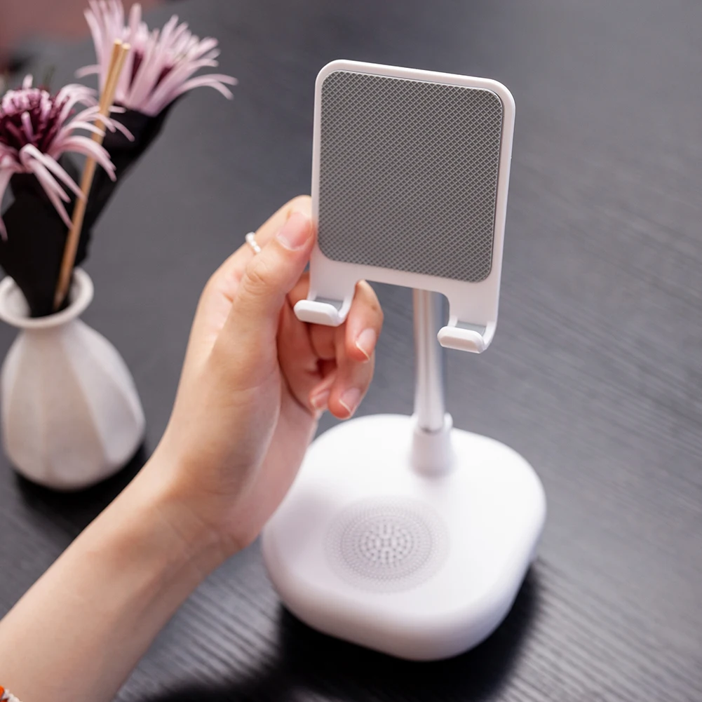 Многофункциональный настольный держатель Bluetooth динамик из алюминиевого