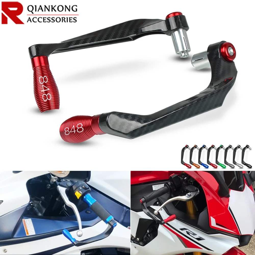 

Motorcycle accessories Universal 7/8"22mm Motorcycle Handlebar Brake Clutch Levers Protector Guard FOR DUCATI 848 2008-2011 2007