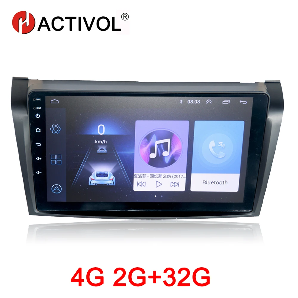 HACTIVOL 2G+32G Android 8.1 Car Radio gps for Mazda3 2006 2012 car dvd player navigation accessory 4G multimedia