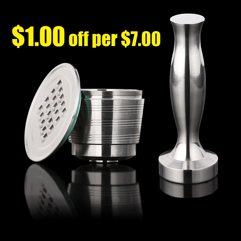 

Refillable Reusable Nespresso Coffee Capsule Stainless Steel Nespresso Capsule Coffee Grinder Set Barista Coffee Maker Tool