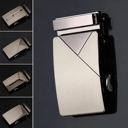 Men's Fashion Business Alloy Automatic Buckle Unique Men Plaque Belt Buckles for 3.5cm Ratchet Men Apparel Accessories luxury