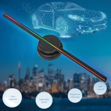 Projecteur d'hologramme mural en 3d, ventilateur, Wifi, Led, lecteur de lampe holographique, affichage publicitaire à distance, supporte les Images et la vidéo 