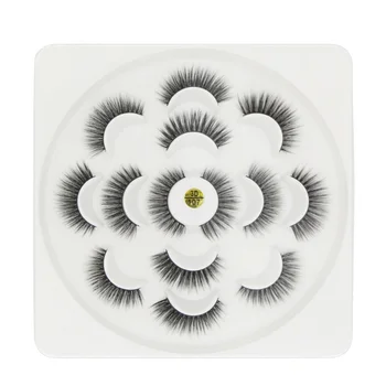

7 Pairs 3D Mink Lashes False Eyelashes Natural Long Dramatic Volume Fake Lashes Makeup Eyelash Extension Silk For Beauty MKXJ