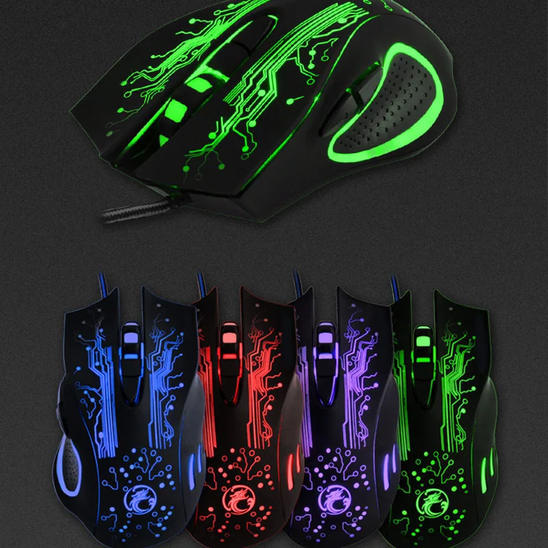 Высокое качество X9 USB игровая мышь звук Проводная оптическая красочная esport Гейминг мышь