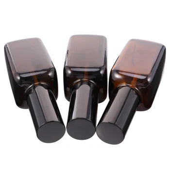 

3PCS 50ml Portable Travel Bottle Empty Glass Bottle Press Spray Bottle for Home Travel Bathroom