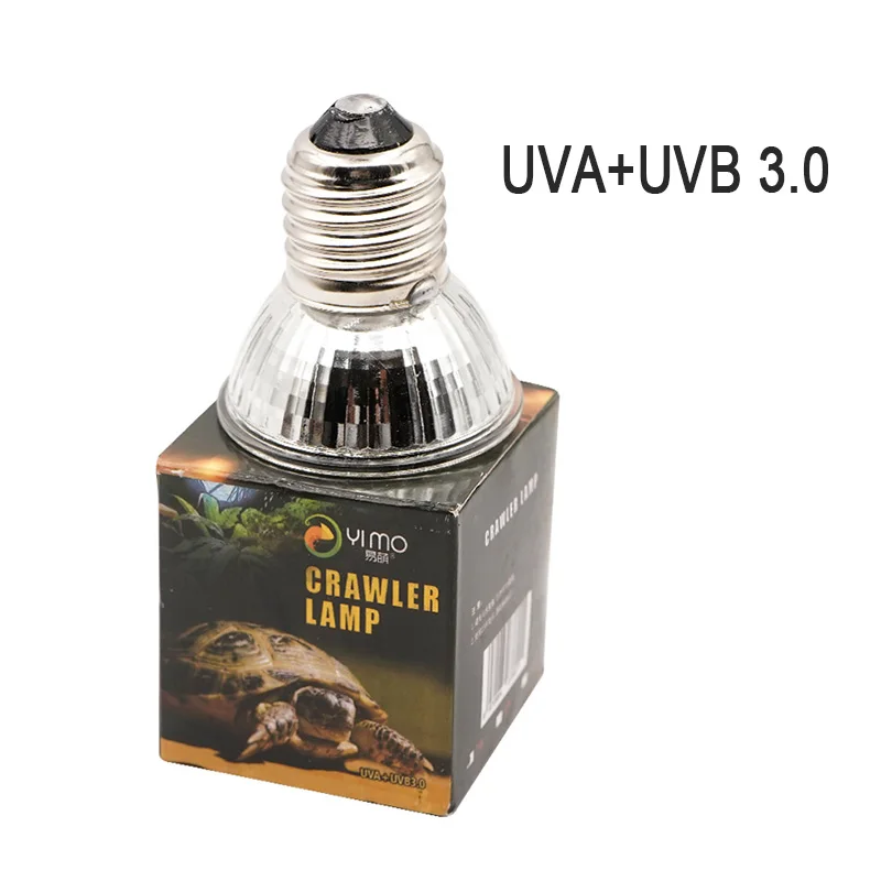 25/50/75W UVA+UVB 3.0 Reptile Lamp Bulb Turtle Basking UV Light Bulbs Heating Lamp Amphibians Lizards Temperature Controller