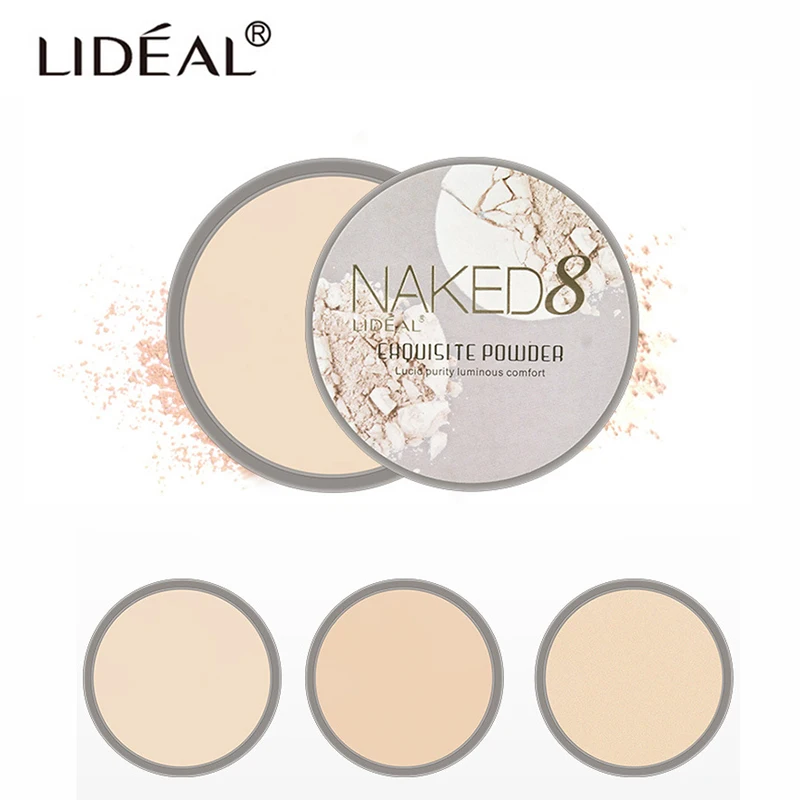 

LIDEAL Soft Translucent Compact Pressed Powder Face Contour Palette Finishing Powder Setting Makeup Bare Mineralize Cosmetic