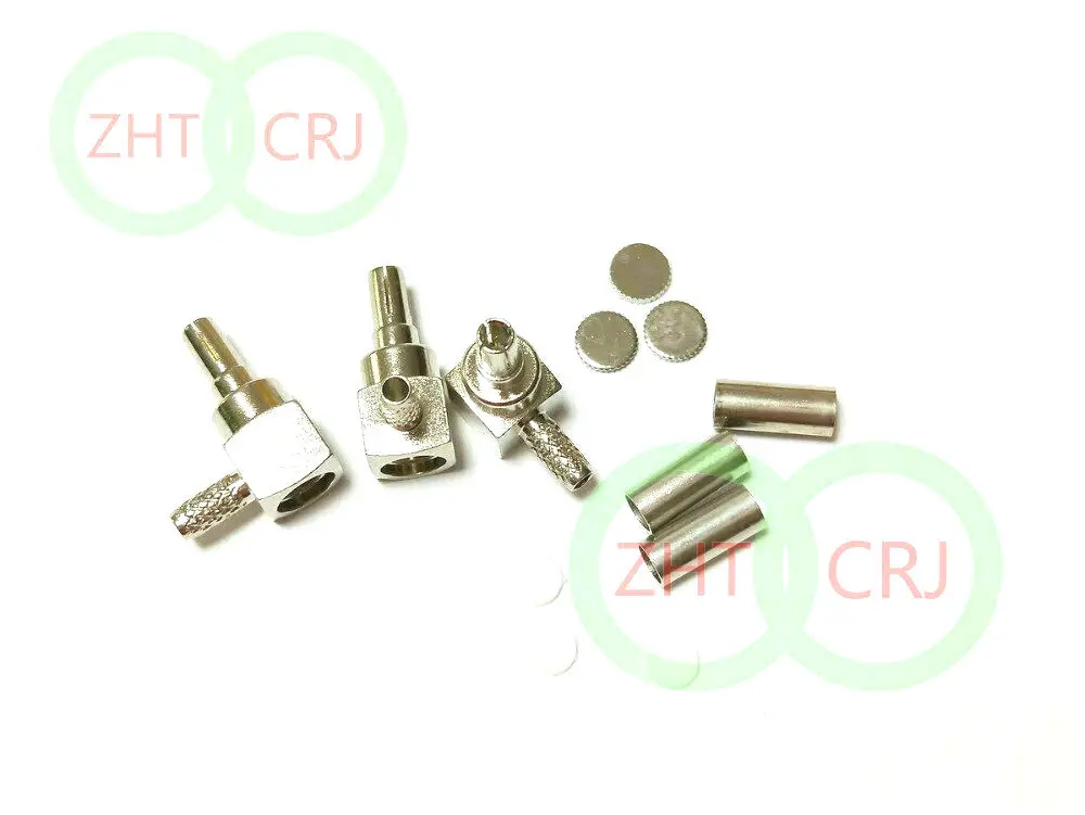 300 шт./партия CRC9 мужской прямоугольный обжимной для кабеля RG316 RG174|angle|angled cables |