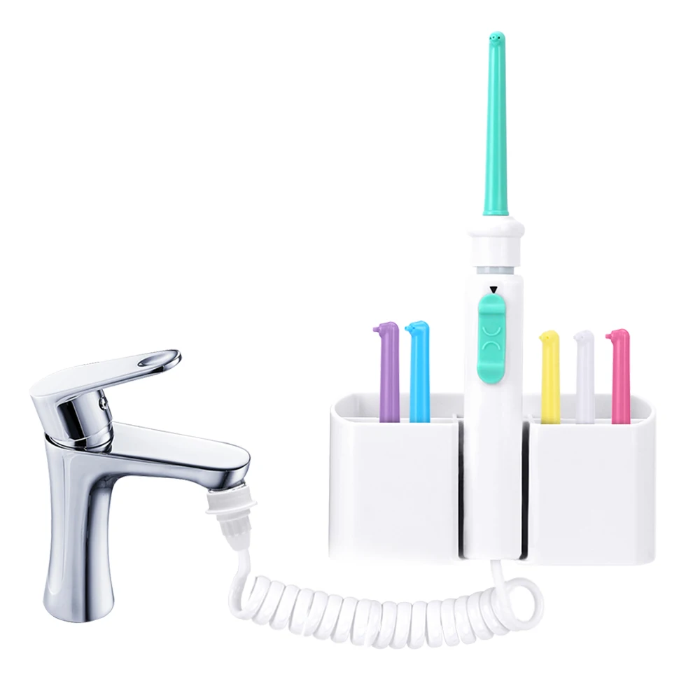 Water dental flosser faucet oral i
