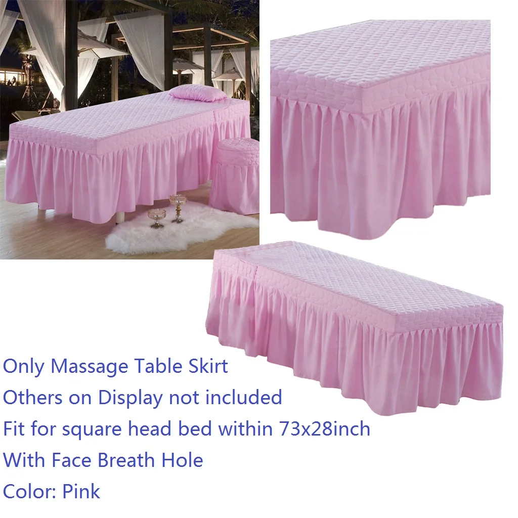 190x70cm Microfiber Cosmetic Mattress Valance Sheet Massage Table Skirt European Style for Cosmetic Beauty Salon Hotel Hospital