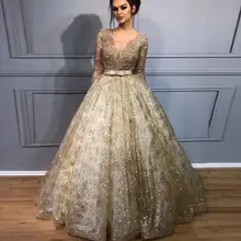 Прозрачное бальное платье, платья для выпускного вечера, золотые кружевные тяжелые вечерние платья, украшенные бисером, Длинные Платья Vestidos De Festa, выпускник