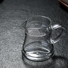 Tetera de vidrio resistente al calor con Infusor de té, vaso de té de 300ML, con punta de leche, separador de filtro, H1238