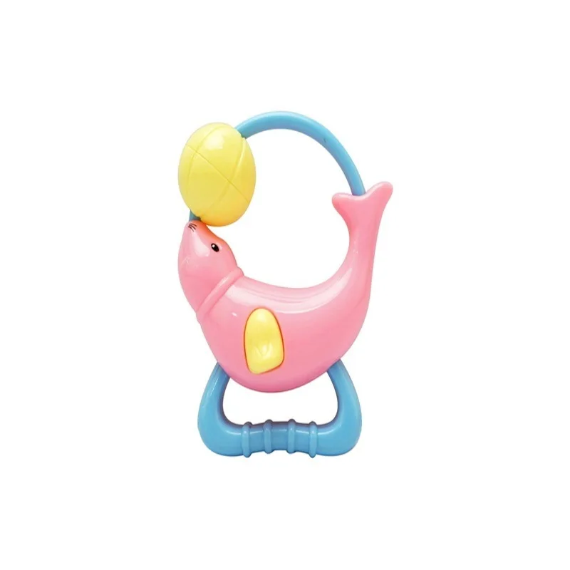 

BABY'S Rattle Pacify Toy Grip Baby Toys 0-3-Year-Old Hand Rattle Toy Plastic Circular Ring Teether Rattle