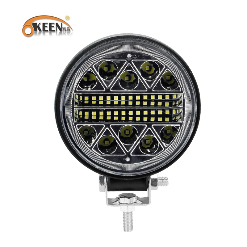 OKEEN102W 4-дюймовый светодиодный светильник Предупреждение ющий стробоскоп, Вспышка 12 в 24 В, автомобильный Woking светильник, противотуманный светильник для разгрузки, светильник 4x4, грузовик, внедорожник