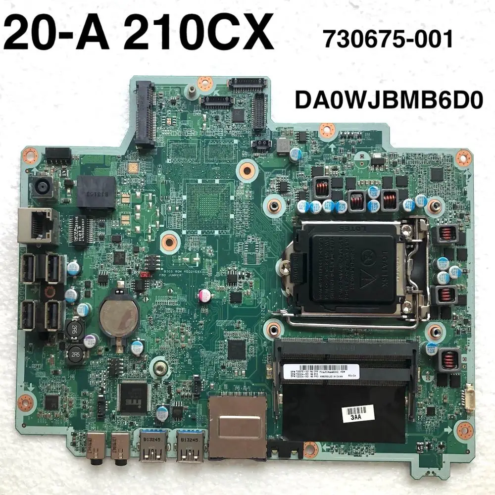 

730675-001 732224-501 For HP 20-A 210CX/211 AIO motherboard DA0WJBMB6D0 motherboard 100%tested fully work
