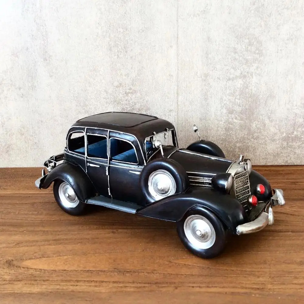 

Старинная модель железного автомобиля Shanghai Oldcar, жестяные Ретро ремесла, коллекция ручной работы, Декор, подарки, ностальгические