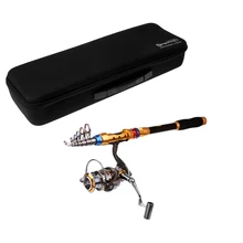 2,4 м телескопическая удочка и Катушка комбо спиннинговая катушка полюс комплект+ EVA мягкие снасти Сумка Коробка