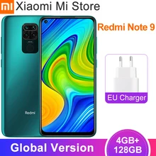 Xiaomi Helio G85 Redmi Note-9 4GB 128GB 64gb 3gb GSM/WCDMA/CDMA/LTE Quick Charge 3.0
