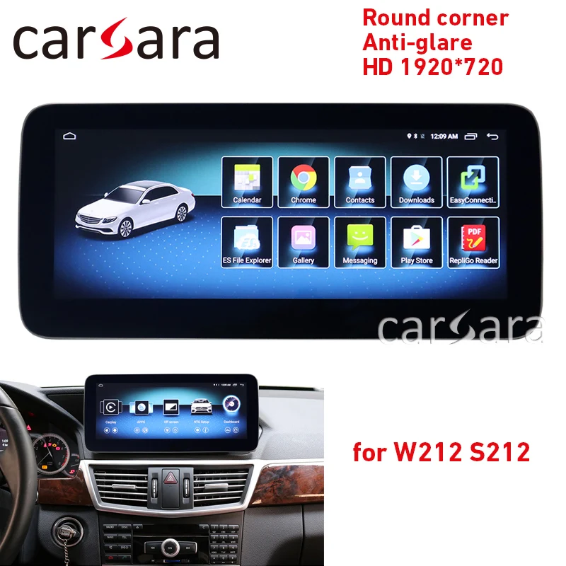 

W212 mercede Android touch screen head unit radio 10-15 E250 E300 10.25" 4G RAM 64 ROM display GPS Navigation multimedia player