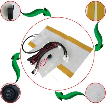 

12V Universal Motorcycle Carbon Fiber Heater Seat Heated Pad Electronic Equipment Motorcycle Accessories -