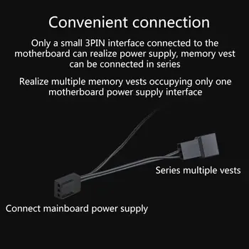 

Memory-RAM RGB Cooler Heat Sink Cooling Vest for DIY PC Game DDR DDR3 DDR4 M2EC