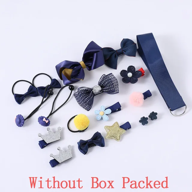 without box 8 18 шт./компл. стильная футболка с изображением персонажей видеоигр аксессуары для волос для девочек; милая заколка для волос резинкой для детей повязка на голову, Детская резинка для волос заколки для волос - Цвет: without box 8