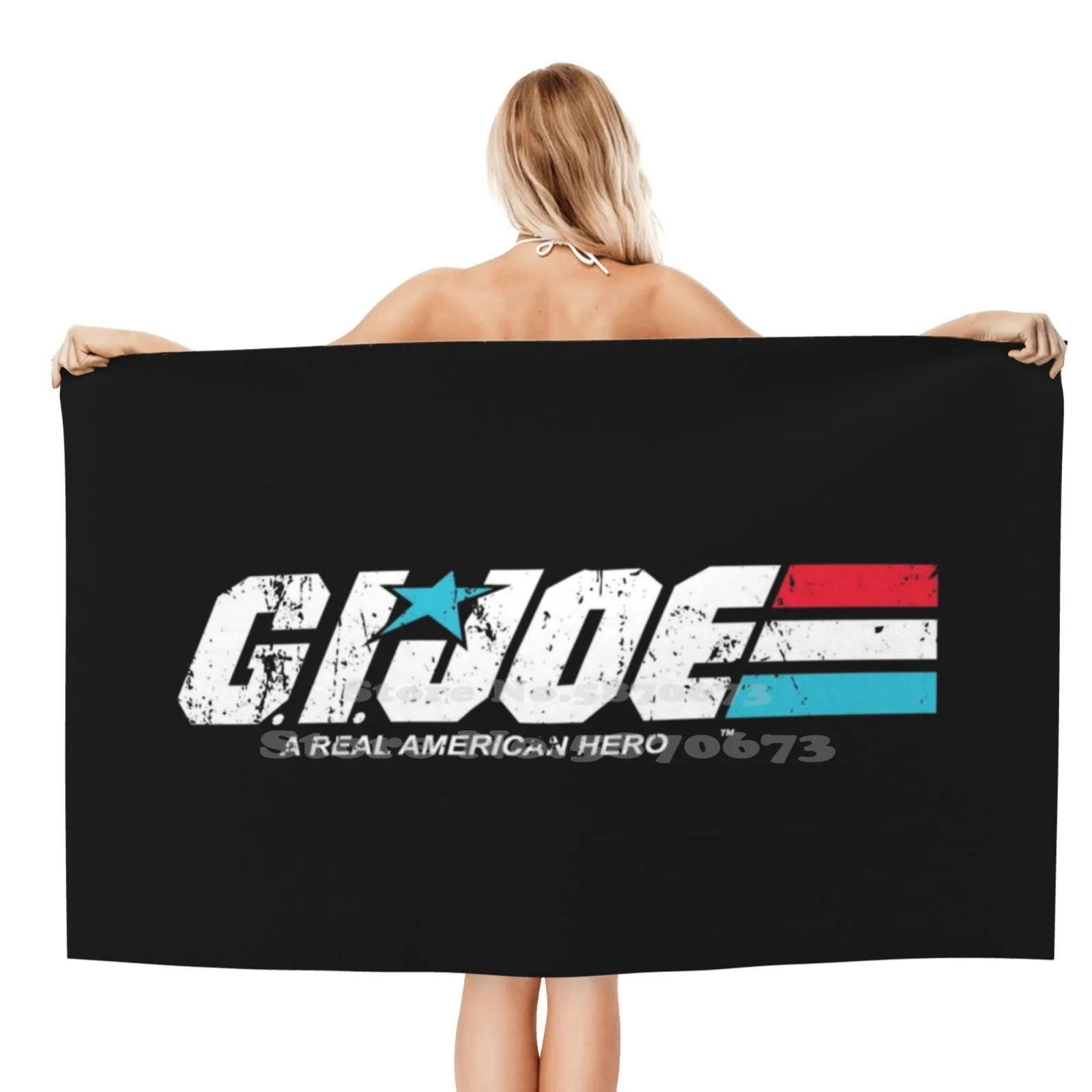 Gi Joe Logo | Sbiadito, In Difficoltà Opere D'Arte | American Hero | 1980'S Del Fumetto | Retro | Americana | Gi Joe Fumetto Personalizzato Morbido As